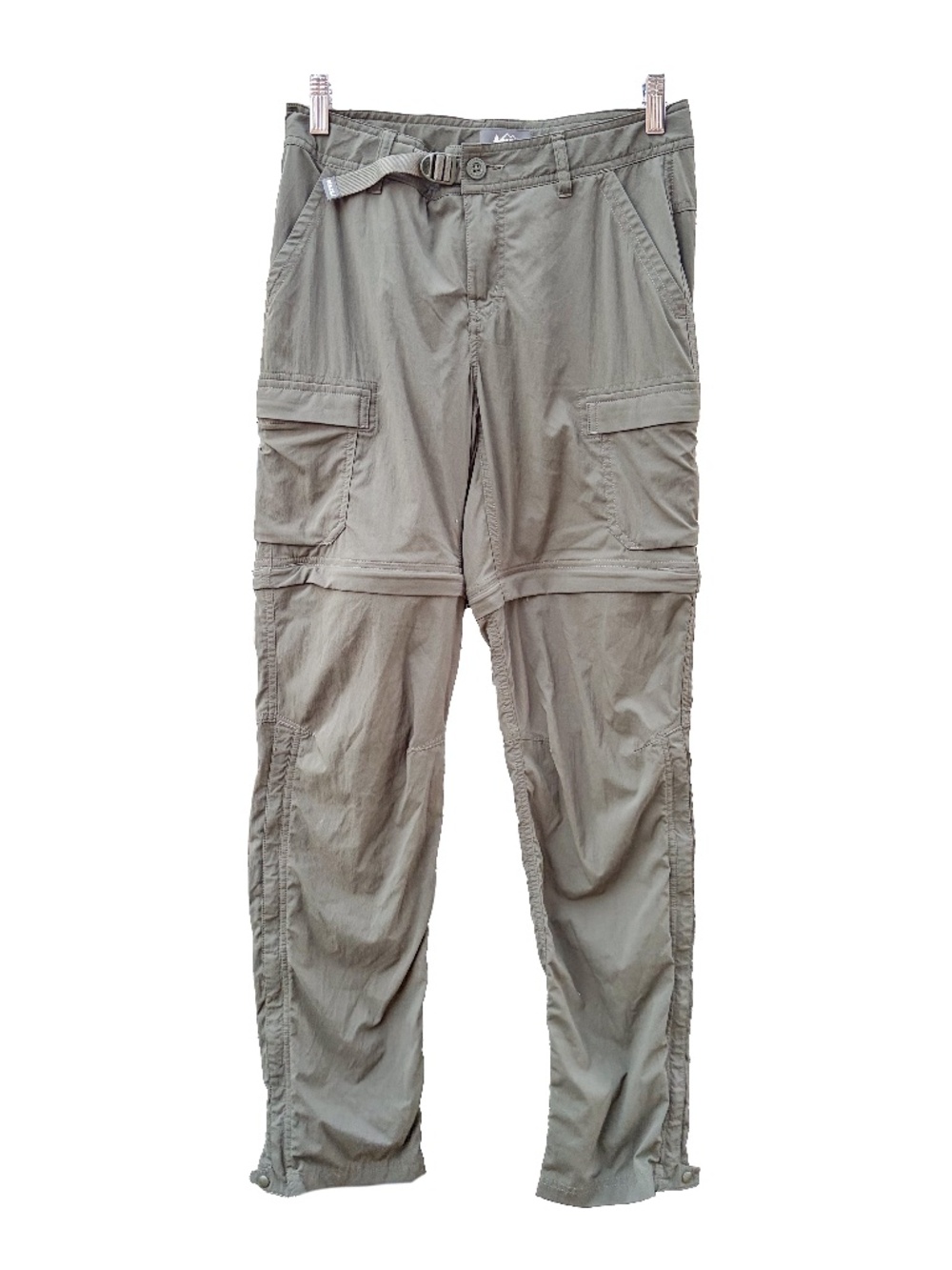 REI Co-op Sahara Convertible Pants Women’s Size 2 Green Relaxed Hiking Outdoor
